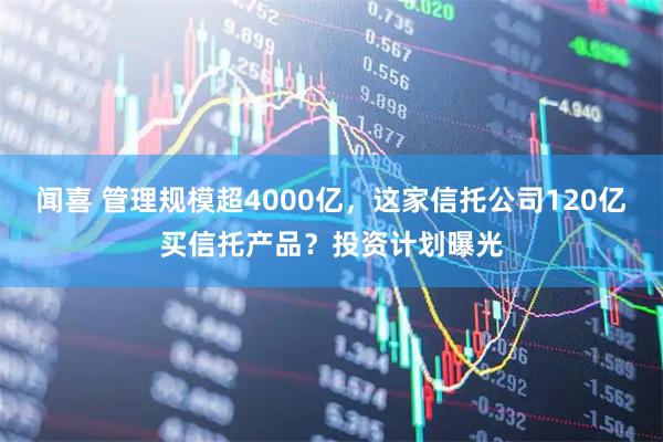 闻喜 管理规模超4000亿，这家信托公司120亿买信托产品？投资计划曝光