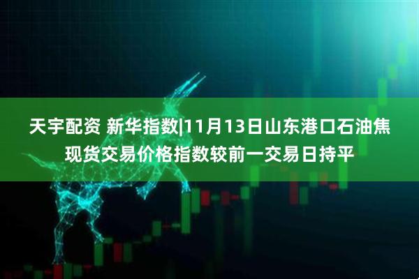 天宇配资 新华指数|11月13日山东港口石油焦现货交易价格指数较前一交易日持平