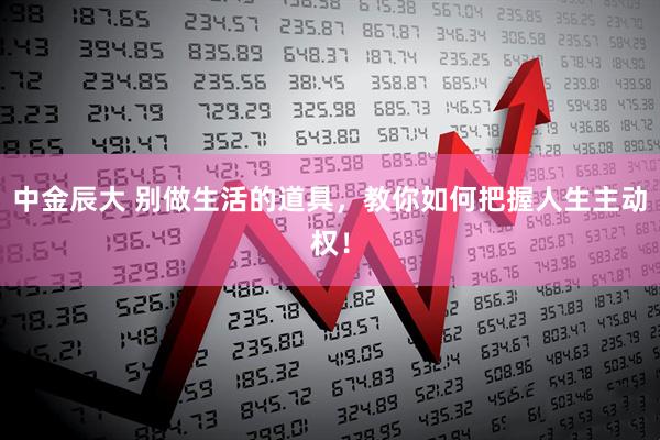 中金辰大 别做生活的道具，教你如何把握人生主动权！