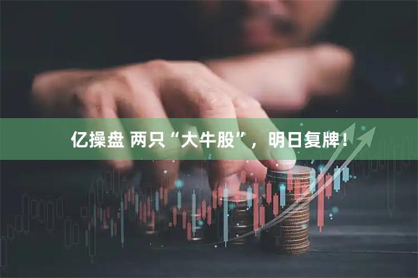 亿操盘 两只“大牛股”，明日复牌！