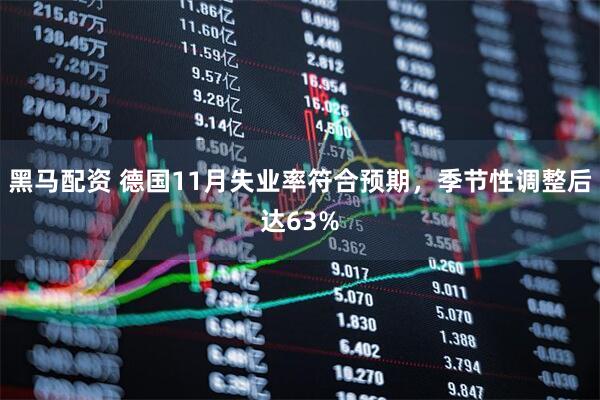 黑马配资 德国11月失业率符合预期，季节性调整后达63%