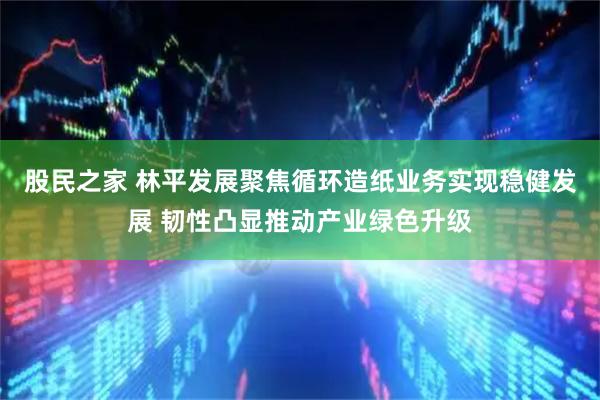 股民之家 林平发展聚焦循环造纸业务实现稳健发展 韧性凸显推动产业绿色升级