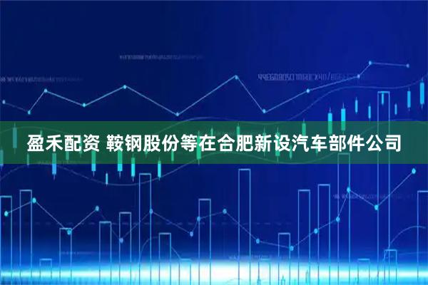 盈禾配资 鞍钢股份等在合肥新设汽车部件公司